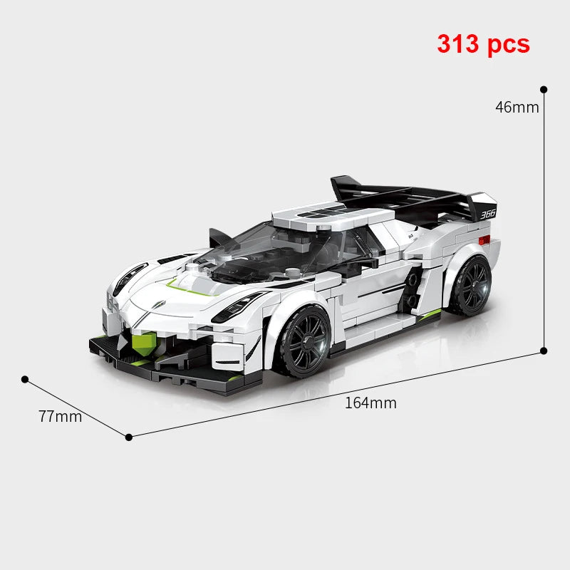 City Technical Vehicle Speed  Racing Car Building Blocks Courses Rennen гонки Carreras Moc DIY Model Brick Toys