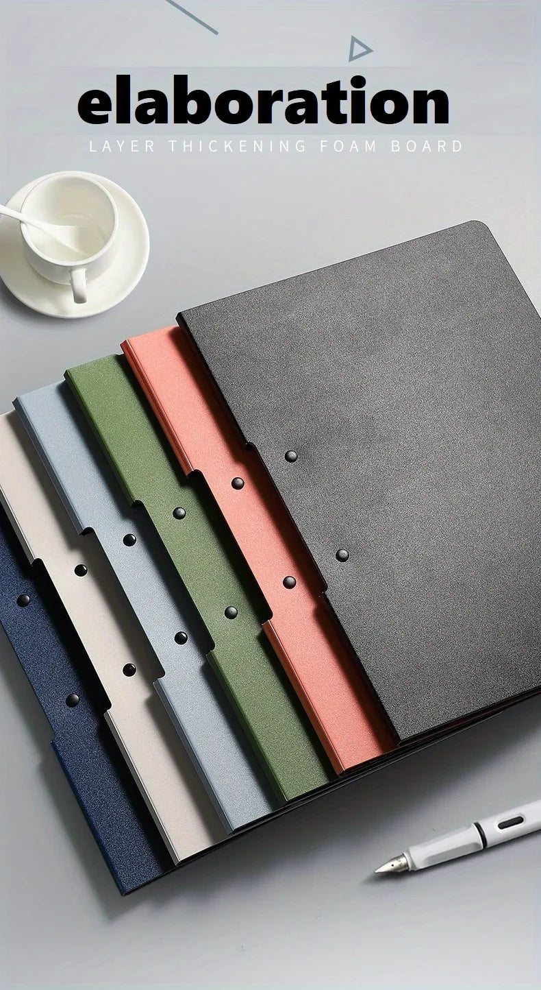 A4 File Folder & Clipboard Set, 3-in-1 Document Organizer with Cover for Business, School & Office Supplies