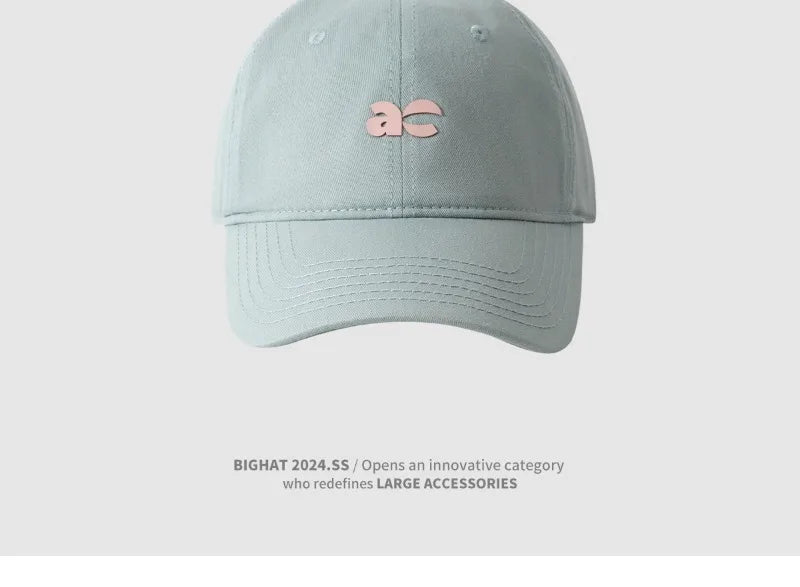 Plus Size Fashion Baseball Cap Deep Wide Brim Large Round Face Slimming Duckbill Hat Breathable Comfortable Chinese Bran