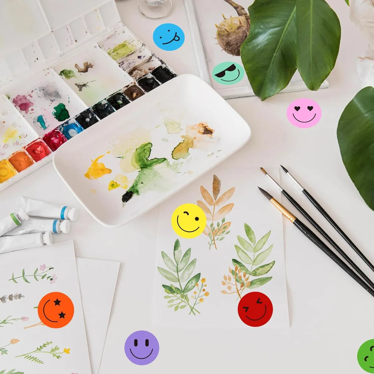100-500pcs Teachers Reward Stickers for kids School Cute Toy Game Tag Thank You Stickers DIY Gift Sealing Label Stationery