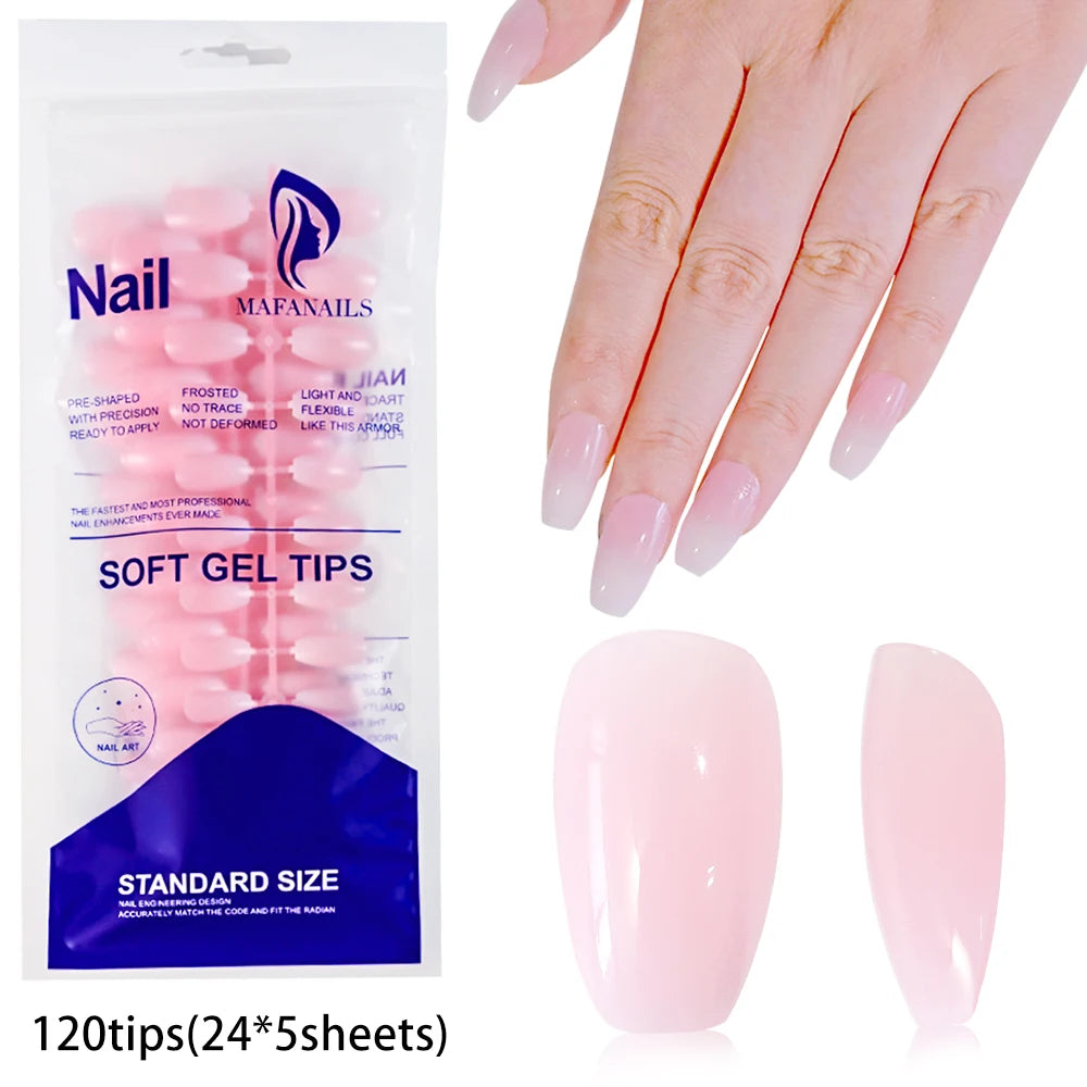 120pcs Short Square False Toe Nail Tips Pink French Soft Gel Press On Toenails White Edge Fake Toe nails Full Cover Toe Nail Tip