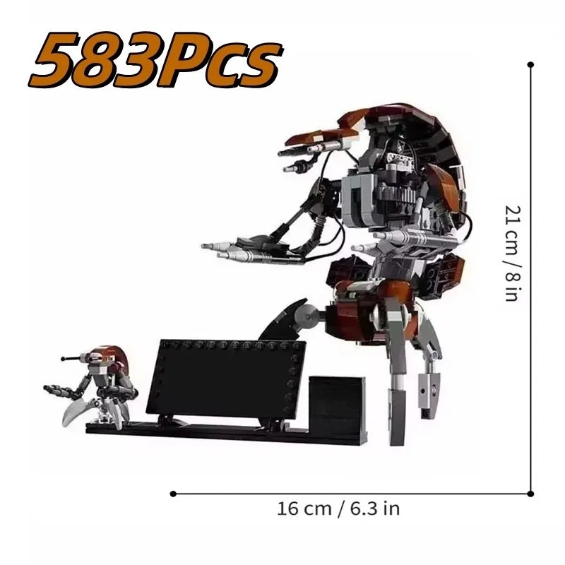 New MOC combat robot model home decor building blocks for boys as holiday gifts