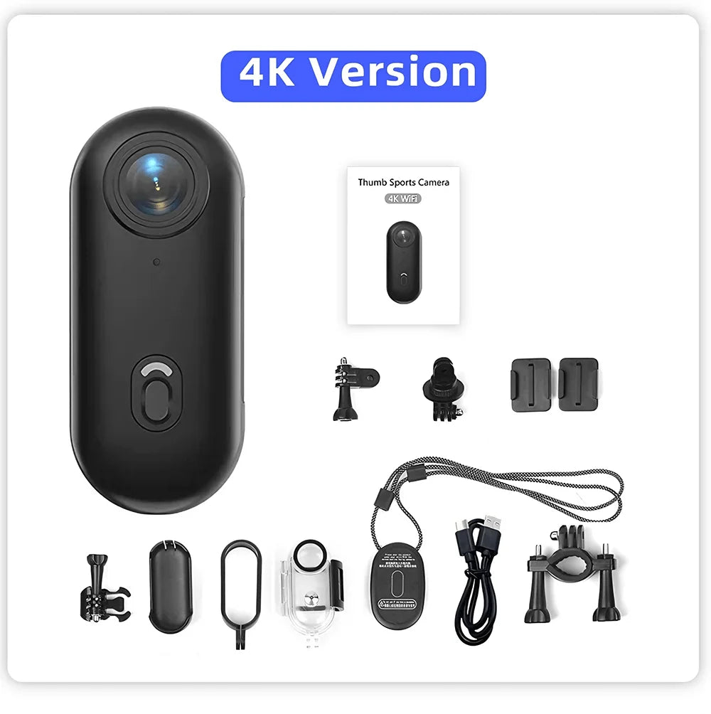 4K FHD POV Collar Cam Small Sports Camera Magnetic Necklace Pets Camcorder Mini Wireless WiFi H88 Bodycam Recording Vlog Selfie
