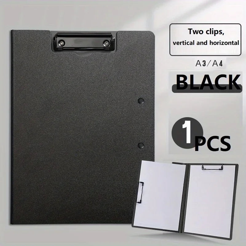 A4 File Folder & Clipboard Set, 3-in-1 Document Organizer with Cover for Business, School & Office Supplies