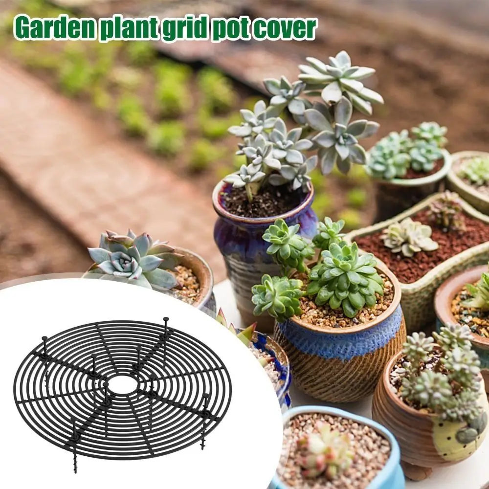 Cuttable Plant Pot Guards Rust-proof Plastic Flower Pot Cover 19cm/30cm/52cm Round/Square Plant Protection Mesh
