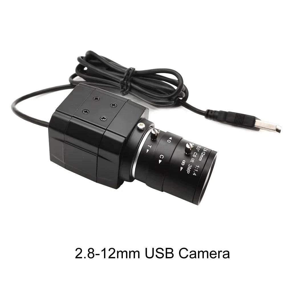 Full HD 4K 8MP 30fps USB Mini Metal Box Webcam UVC OTG PC 2K 4MP 5-50mm Varifocal Lens Usb Video Camera For Live Teaching