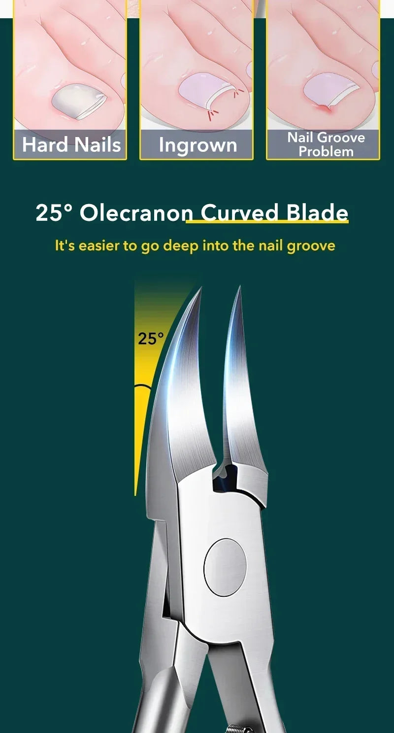 Foot Care Tool Nail Clippers Ingrown Toenail Podiatry Correction Nippers Cuticle Cutters Cut Paronychia Pedicure Manicure Hand