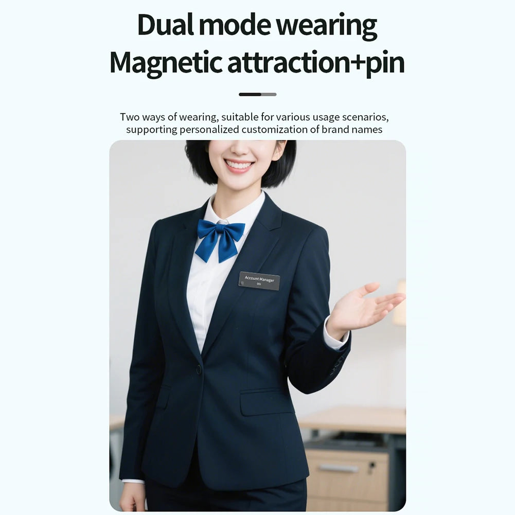 Body Camera with Audio and Video Recording Magnetic Wearable Action Cameras for Work Lectures Business Meetings Interviews