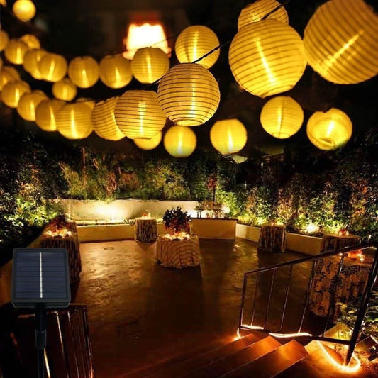 10/20LED Outdoor Solar Lantern Light String IP65 Waterproof Lights for Camping Gazebo Porch Backyard Evening Party Mood Lighting