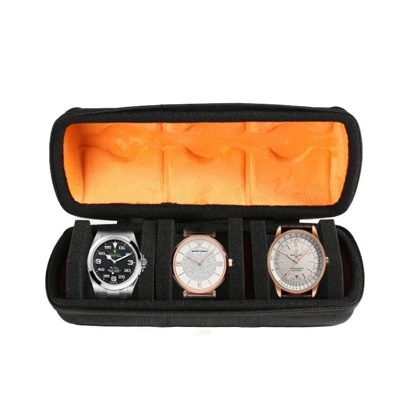 EVA Watch Storage Box Organizer for Wristwatches Smart Accessories Watches Data Cable Storage Zippered Bag Portable Travel Case