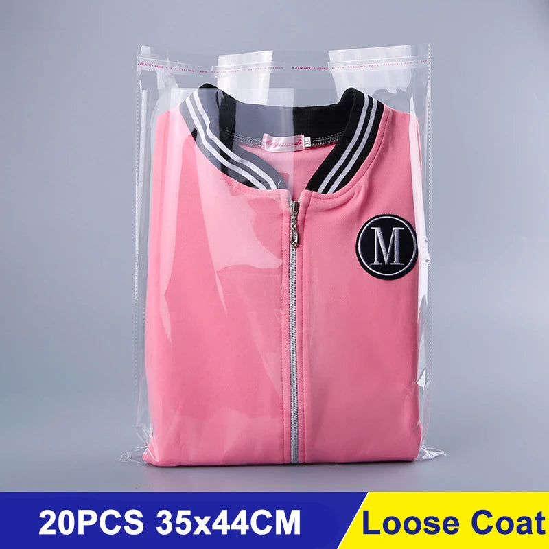 Plastic Clothing Packaging Bags Accessories Gifts Transparent Sealed Bags OPP Self-adhesive Bags Clothes Packaging Bags