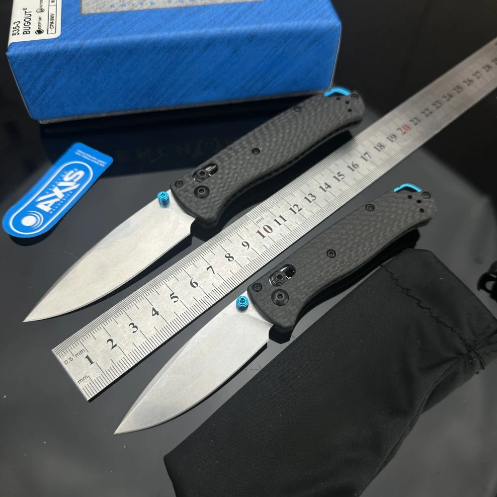 High Quality BM 533 535 940 Folding Pocket Knife S35V Steel Blade Carbon Fiber Handle Outdoor Hunting Camping EDC Tool Gift