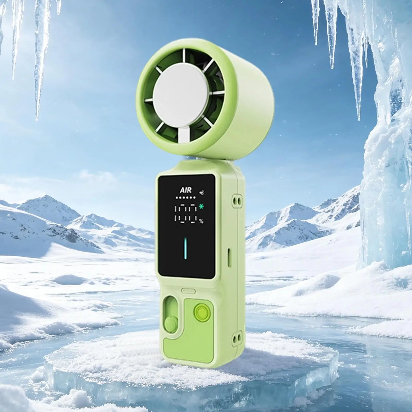 Portable Fan Adjustable 100 Speeds Foldable Lightweight Rechargeable Small Handheld Fan For Men Women Kids Adults Backpacking