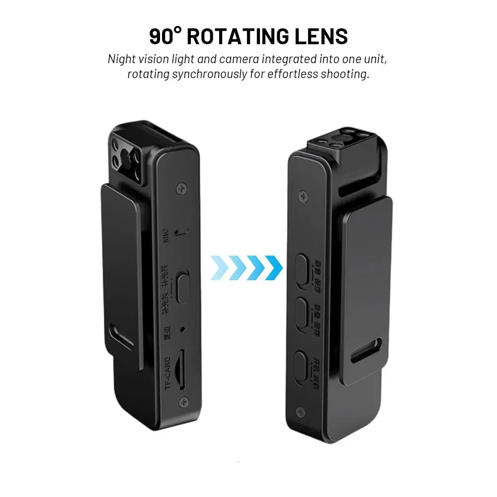 1080P Body Mini Camera Portable  Miniature Camcorder Small Digital Video Recorder Police Infrared Night Vision BodyCam