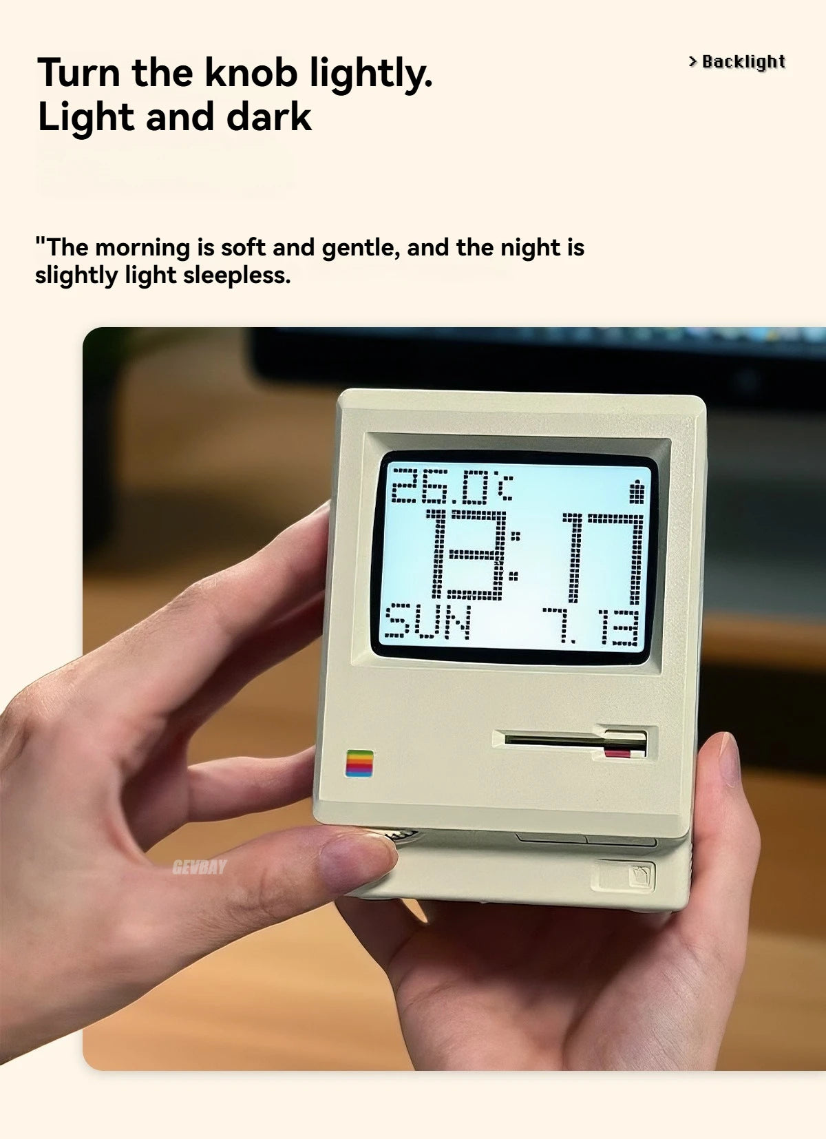 Retro Clock Creativity Alarm Clock Student Specific Wake Up Artifact Nostalgic Desktop Male Electronic Maclock