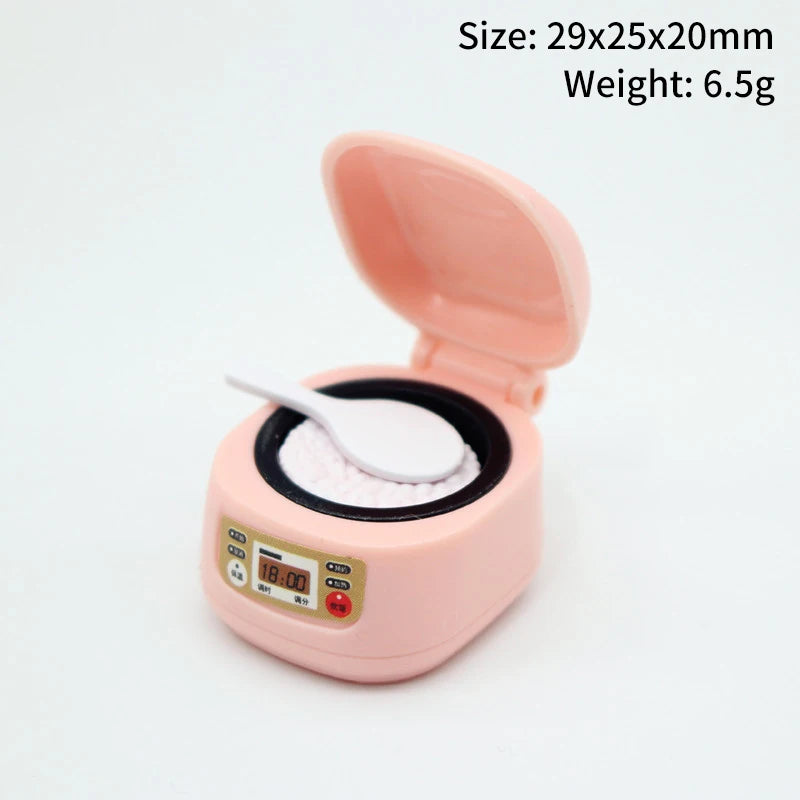 1PC Dollhouse 1/12 Scale Mini Bread Machine Miniature Kitchen Access Toaster Home Decoration Spoon Shovel Cookware Model