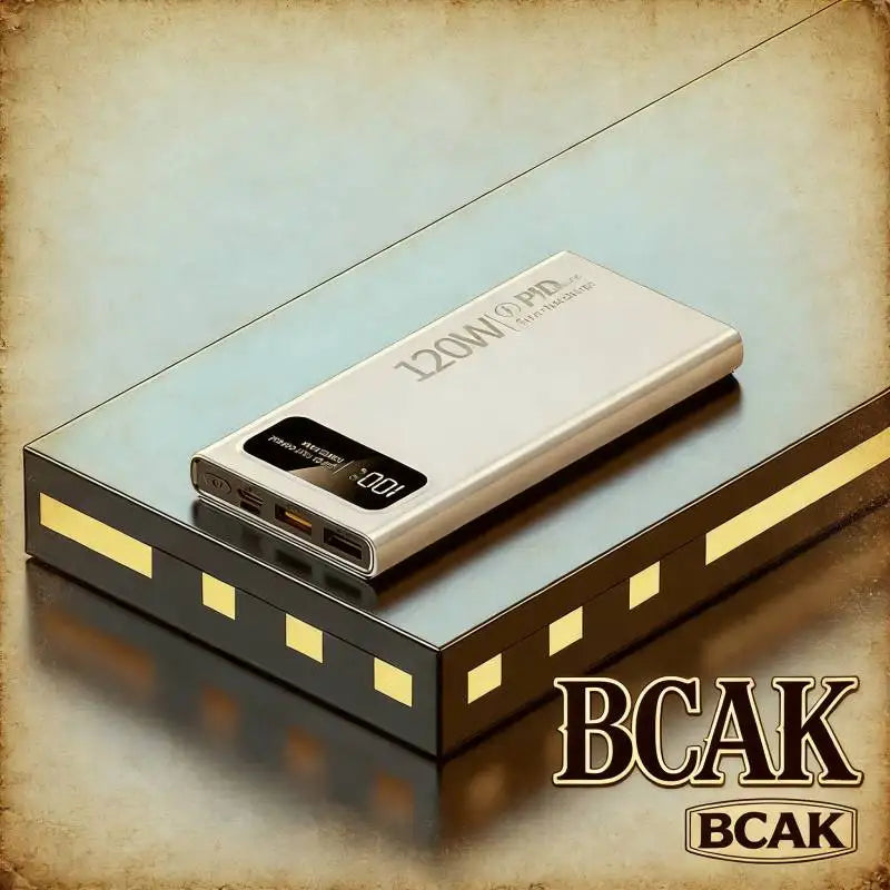 BCAK New 120W Super Fast Charging Power Bank | 20000mAh Large Capacity Portable Mobile Power Supply