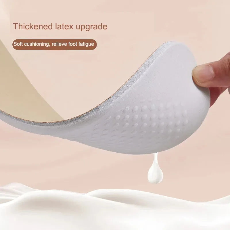 Leather Latex Sports Insole Cowhide Arch Support Shoe Pads Shock Absorbing Plantar Fasciitis Inserts for Shoes