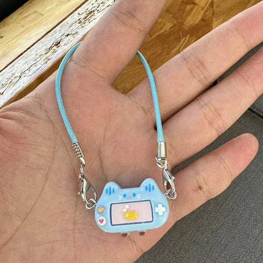 Creative Mini Simulation Games Console Pendant Cartoon Dress Up Toy Dollhouse Decoration Accessories For Doll Neck Ornament