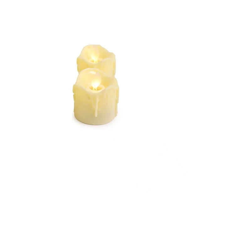 1Pcs LED Candle Light Remote Battery Operated Electric Decorative Candles Flickering Moving Wick Christmas Swing Candle Lamps