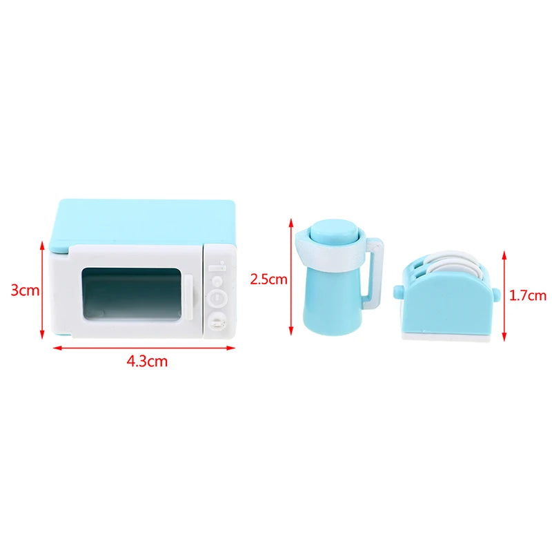 1PC Dollhouse 1/12 Scale Mini Bread Machine Miniature Kitchen Access Toaster Home Decoration Spoon Shovel Cookware Model