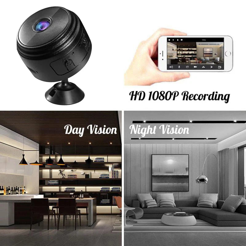 Monitoring Camera Mobile 1080P HD WiFi Surveillance Cameras Sensor Camcorder Web Video Smart Home Safety Wireless Security Camer