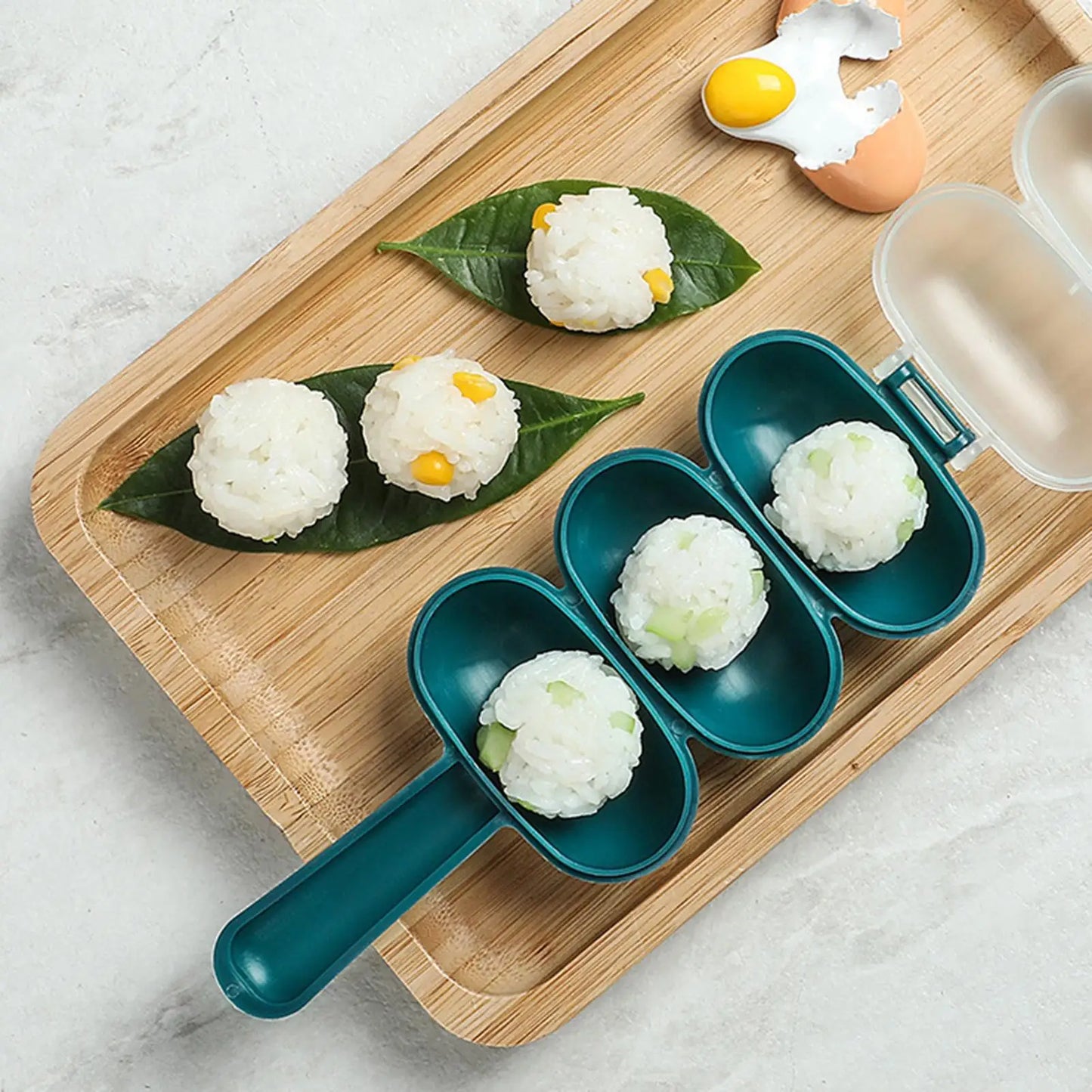 Rice Ball Shaker Portable Sushi Shaking Rice Ball Kitchen Making Meatballs Cooking Accessories for Travel Picnic