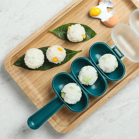 Rice Ball Shaker Portable Sushi Shaking Rice Ball Kitchen Making Meatballs Cooking Accessories for Travel Picnic