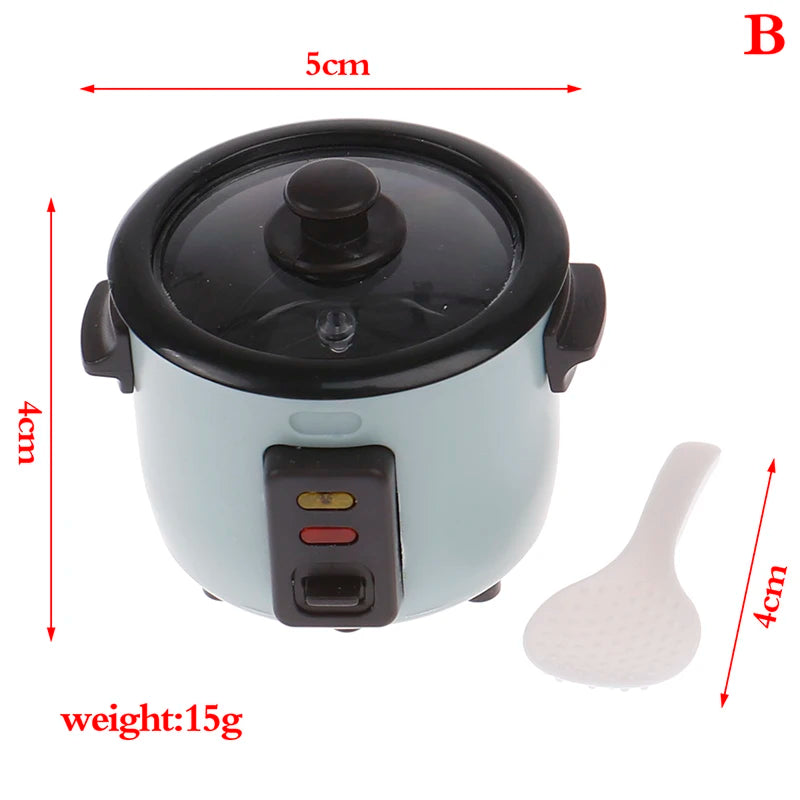 1PC Dollhouse 1/12 Scale Mini Bread Machine Miniature Kitchen Access Toaster Home Decoration Spoon Shovel Cookware Model