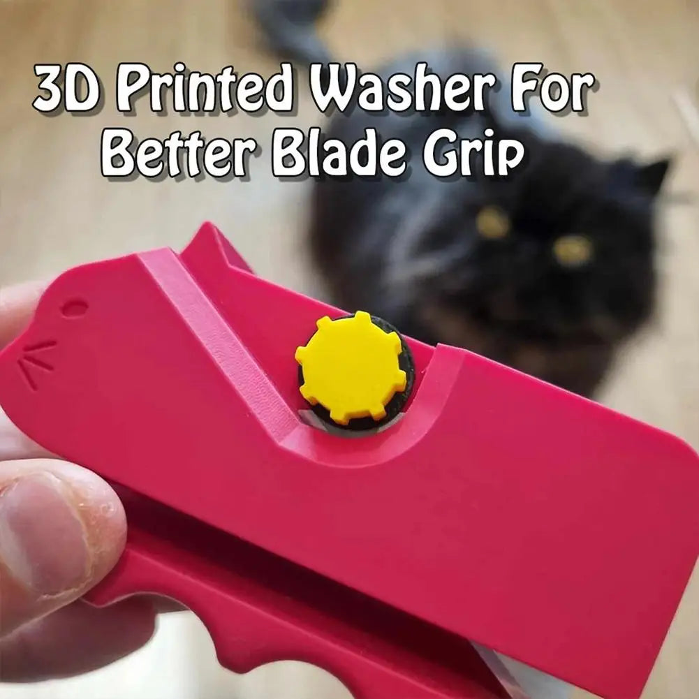 Cute Cardboard Cutting Machine for Cat Scratchers,3D Printed Kitten Shaped Cutter,DIY Tools,Utility Knife for Cardboard Carton