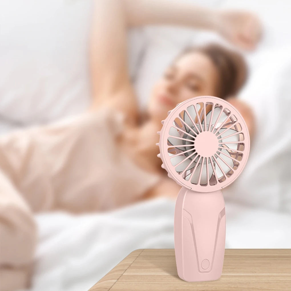Travel Upgraded Portable Fan 3 Speed Silent Mini Handheld Fan USB Charging Handheld Small Fan for Kids Women Men Indoor Outdoor