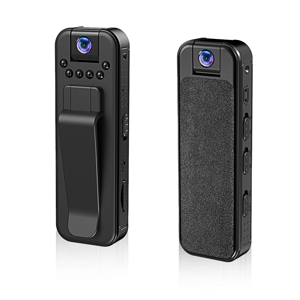 HD 1080P  Body Cam Motion Detection Mini Camera with Back Clip Infrared Night Vision Miniature Camcorder Small Body Camera