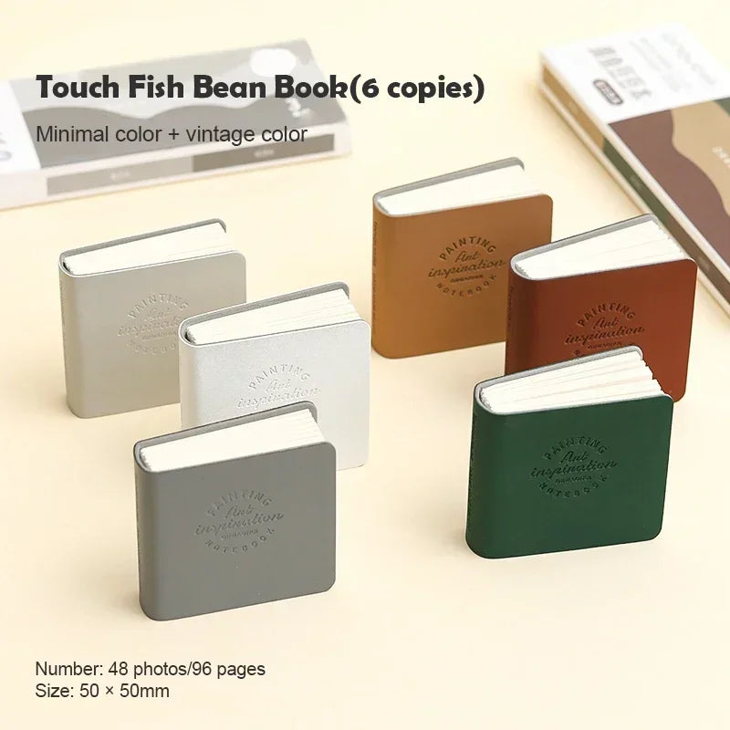 15Pcs 50x50mm Pocket Drawing Book Blank Water Color Thick Paper Mini Sketchbook 200g 48sheets Marker Painting Paper Art Supplies