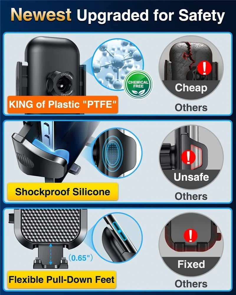 2025 NEW Universal Sucker Car Phone Holder 360° Windshield Car Dashboard Mobile Cell Support Bracket for Smartphones
