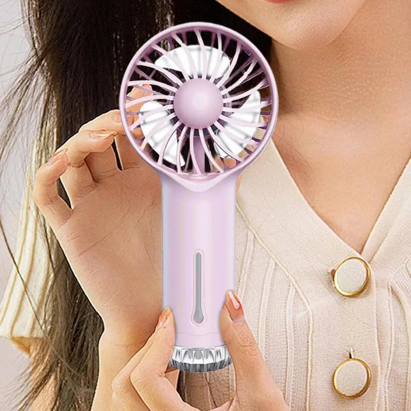 Fan With Mist Handheld Personal Mister Fan 3 Speeds Cooler For Travel Outdoor Electric Cooling Device For Kids Women