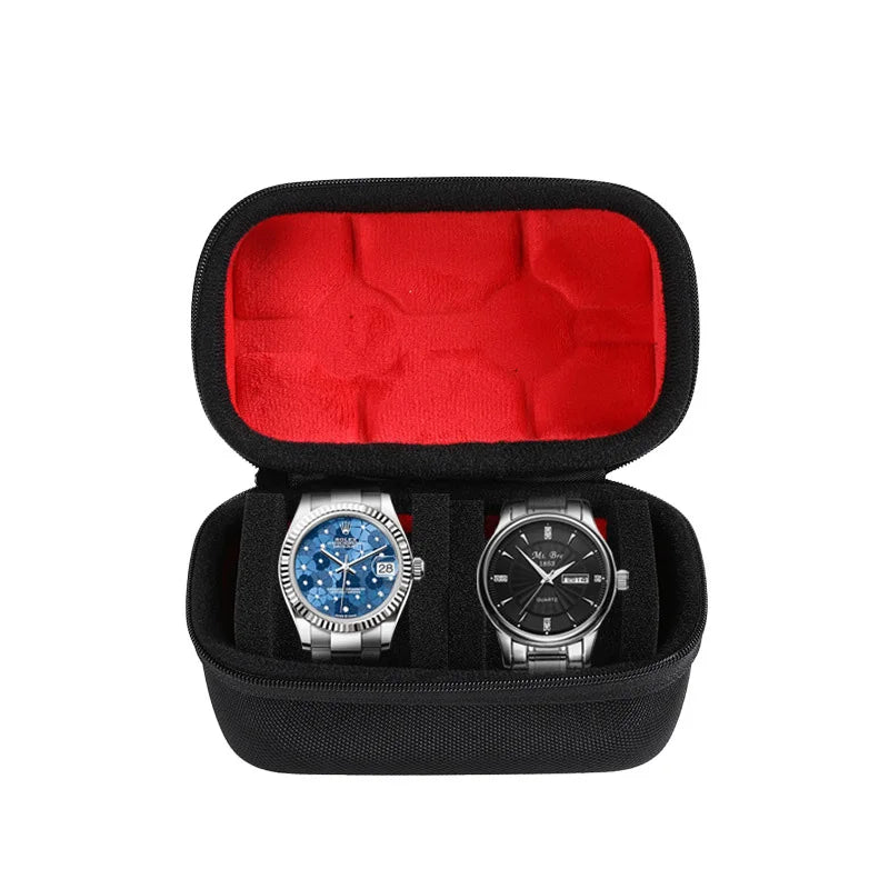 EVA Watch Storage Box Organizer for Wristwatches Smart Accessories Watches Data Cable Storage Zippered Bag Portable Travel Case