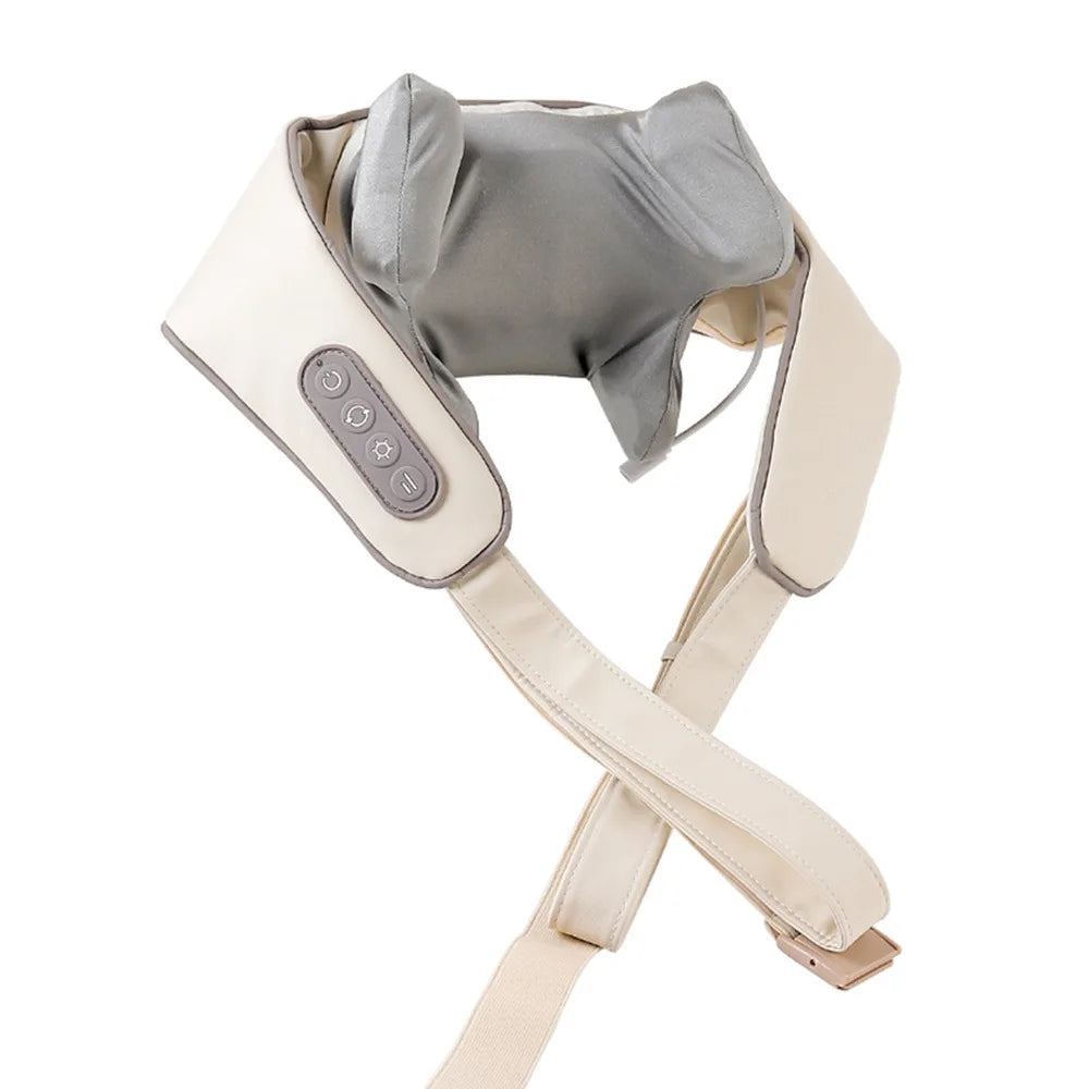 Wireless Neck And Back Massager Neck And Shoulder Kneading Massage Shawl Neck Cervical Relaxing Trapezius Massager