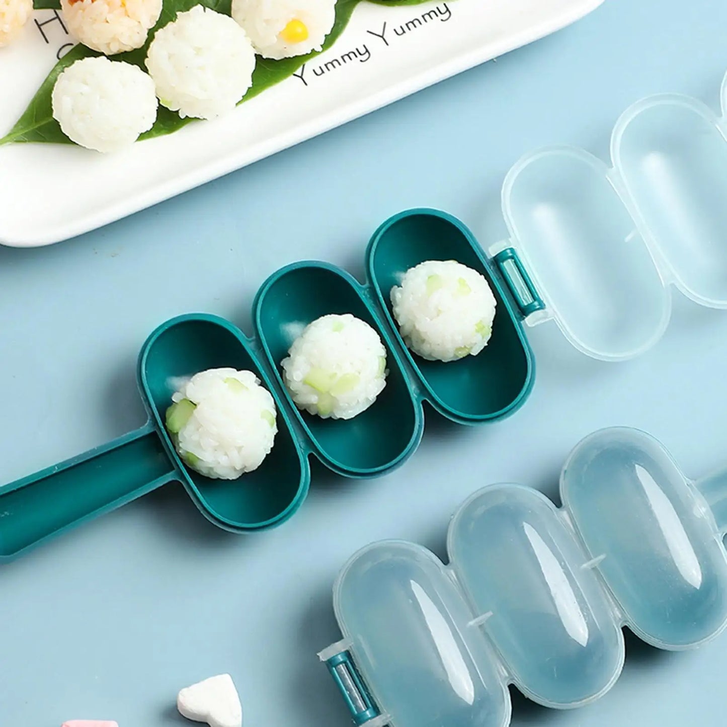Rice Ball Shaker Portable Sushi Shaking Rice Ball Kitchen Making Meatballs Cooking Accessories for Travel Picnic
