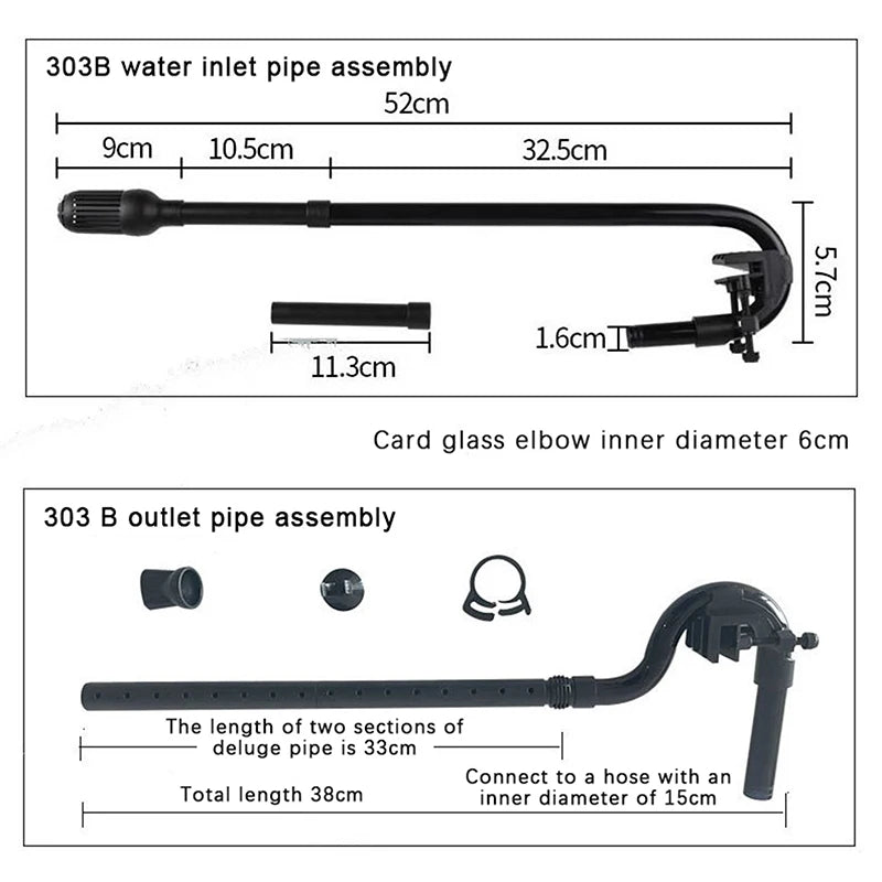 Aquarium Fish Tank Filter Rain Spray Bar Unit Outflow Pipe Inlet Outlet Tube Kit Fish Tank External Canister Filter Accessories