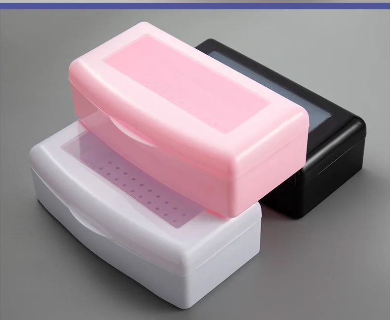 Manicure Tools Beauty Implement Sterilizing Tray Nail Tools Inside Disinfection Box Detachable Cleaning Nail Tools Storage Box