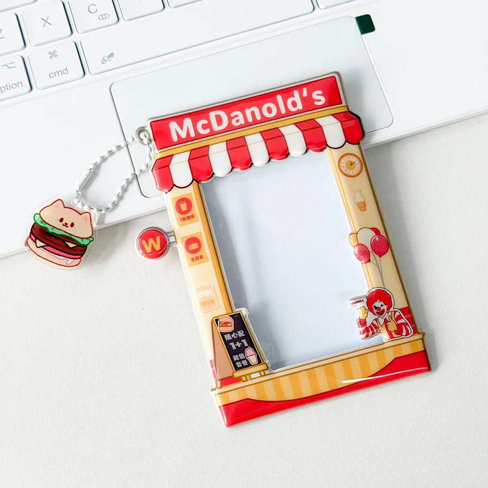 PVC Card Holder, Storage ID Protection Cover, Campus Card, Meal Card Decoration Pendant
