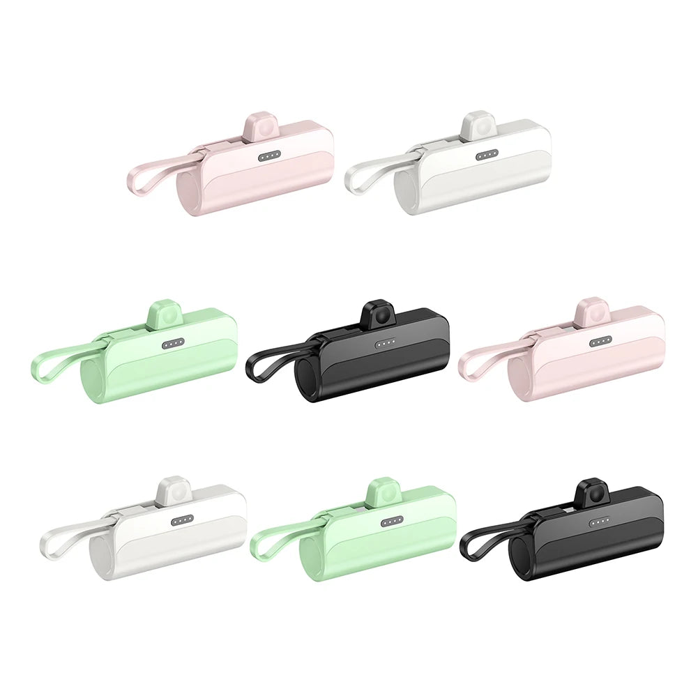 Wireless Power Bank 5000mAh Large Capacity External Battery Pack Portable Charger Plug and Play Convenient for Home Travel