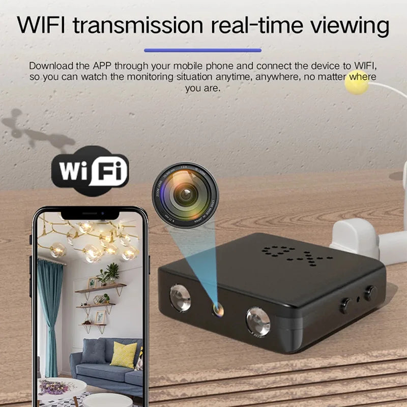 MINI Camera for Security Small WiFi 1080P HD Smart Home Cameras Mini Cameras Nanny Cam with Motion Sensor Night Vision