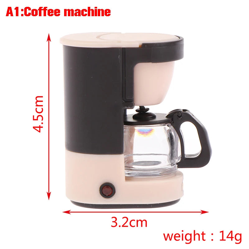 1PC Dollhouse 1/12 Scale Mini Bread Machine Miniature Kitchen Access Toaster Home Decoration Spoon Shovel Cookware Model