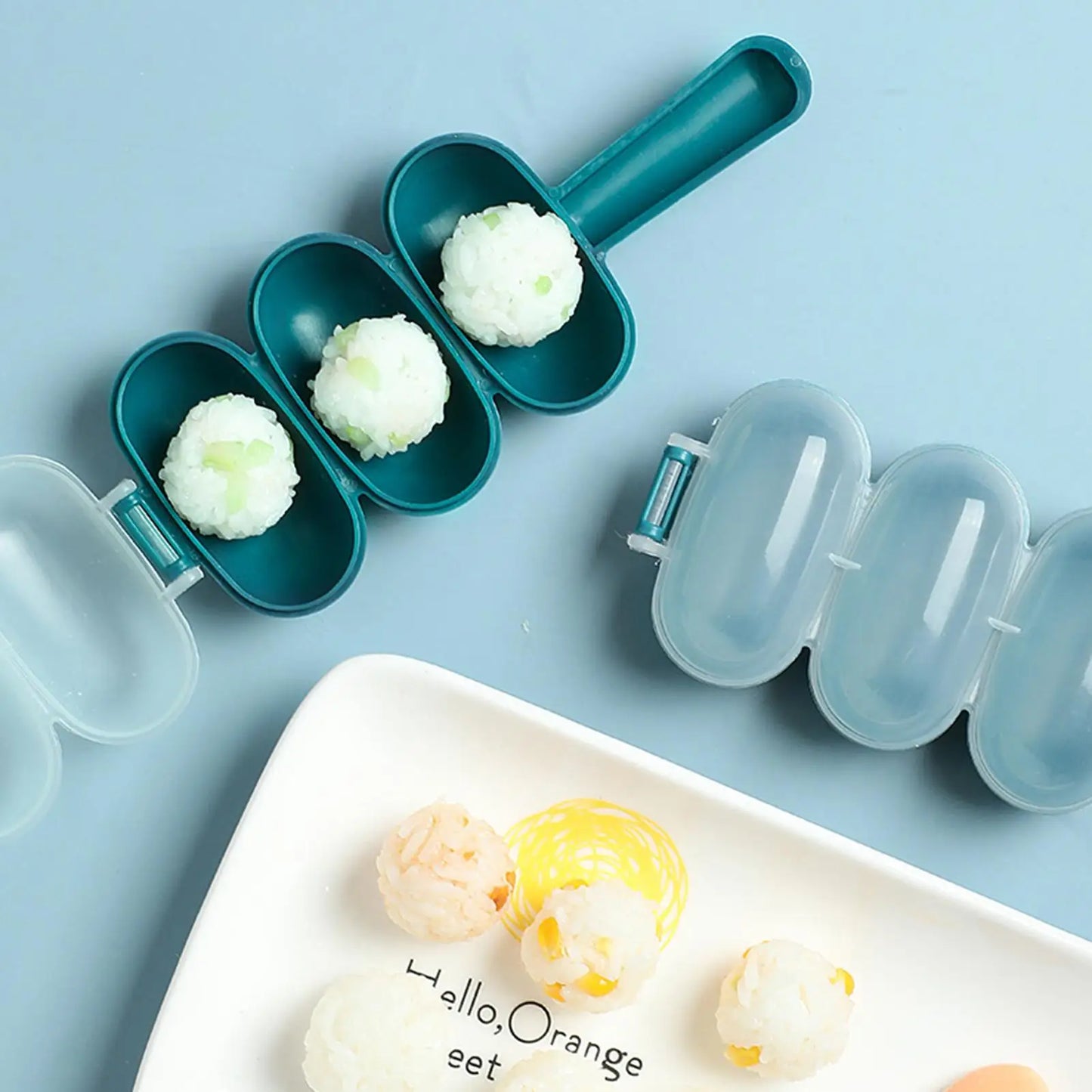 Rice Ball Shaker Portable Sushi Shaking Rice Ball Kitchen Making Meatballs Cooking Accessories for Travel Picnic