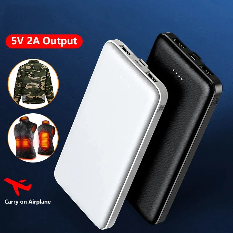 Power Bank 20000mAh 5V 2A Portable Battery Charger for Heated Vest Jacket Air Conditioned Clothing Poverbank for Xiaomi iPhone
