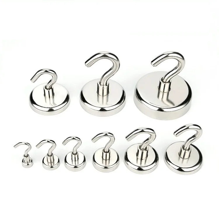 10PCS Strong Magnet Hooks Multi-Purpose Storage Hooks Home Kitchen Bar Storage Hooks Key Storage Hooks Bathroom Hangers