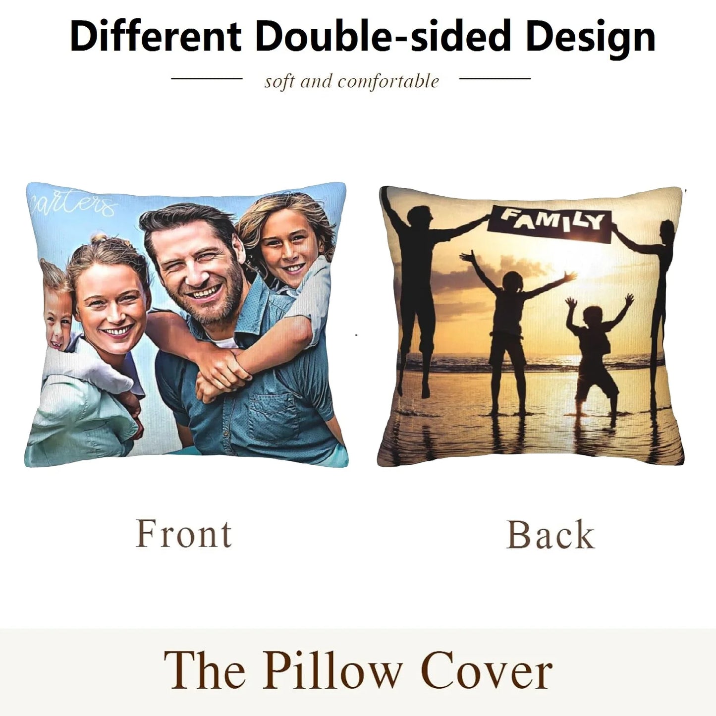 Personalized Pillows with Pictures or Text Throw Pillow Personalized Gift Grandparent Couples Gifts Pet Pillow