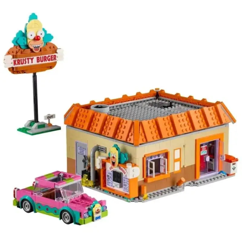New 1635Pcs Compatible 10352 DIY Krusty Burger Building Block MOC Toys Loved By Adults Children Christmas Birthday Gifts