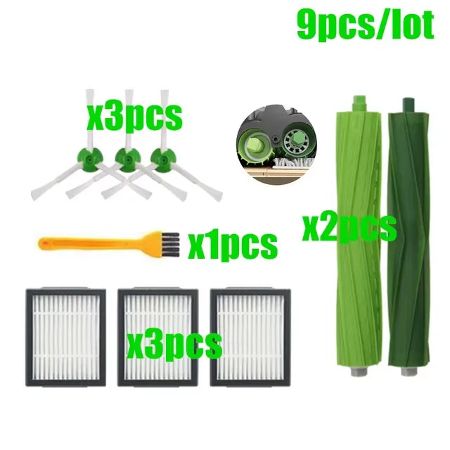 For iRobot Roomba i7 i7 i6 i8 i3 Plus E5 E7 E&I Series Hepa Filter Side Brush Main Brush Vacuum Cleaner Replacement Accessories
